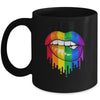 LGBT Rainbow Shirt Lips Pride Gay Homosexual Lesbian Mug | siriusteestore