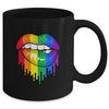 LGBT Rainbow Shirt Lips Pride Gay Homosexual Lesbian Mug | siriusteestore