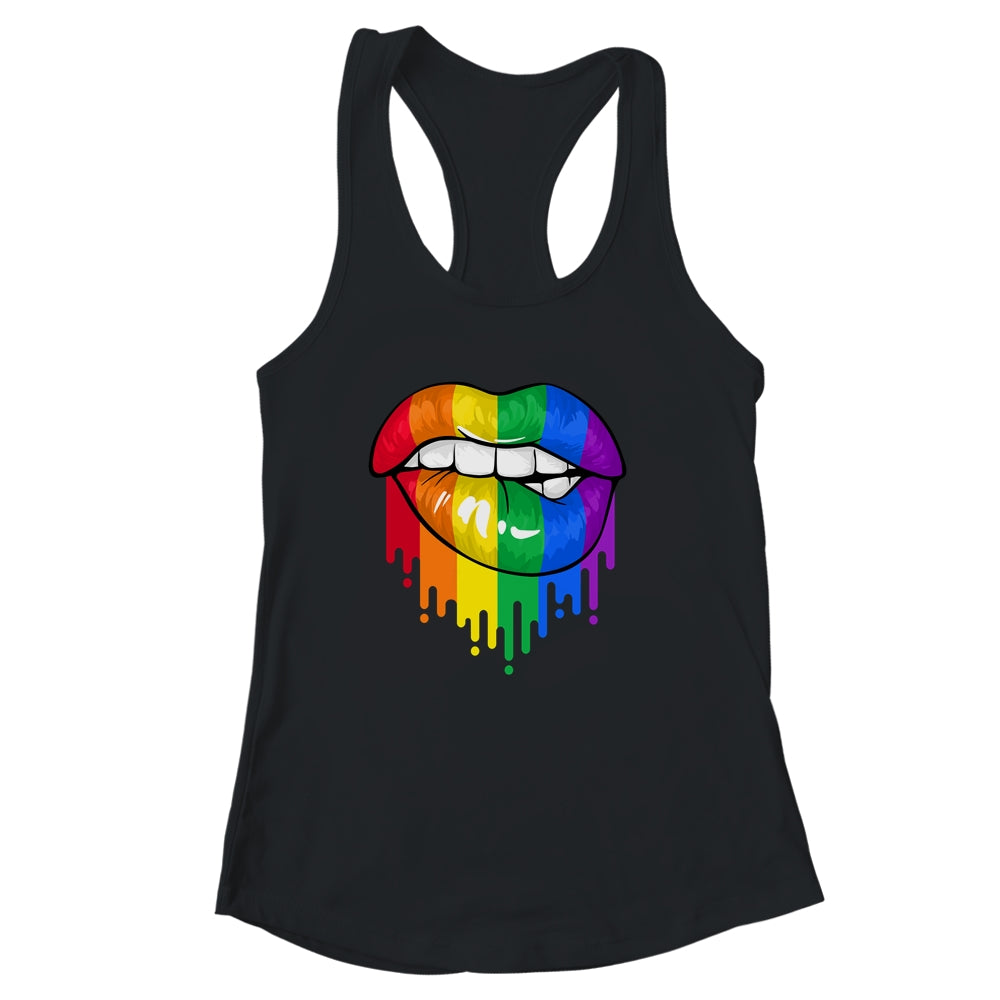 LGBT Rainbow Shirt Lips Pride Gay Homosexual Lesbian Shirt & Tank Top | siriusteestore