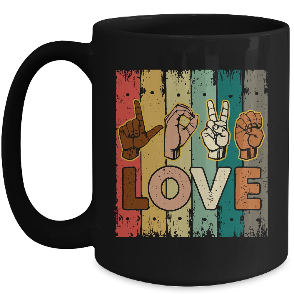 LOVE ASL Love ILY Sign Language Mug | siriusteestore