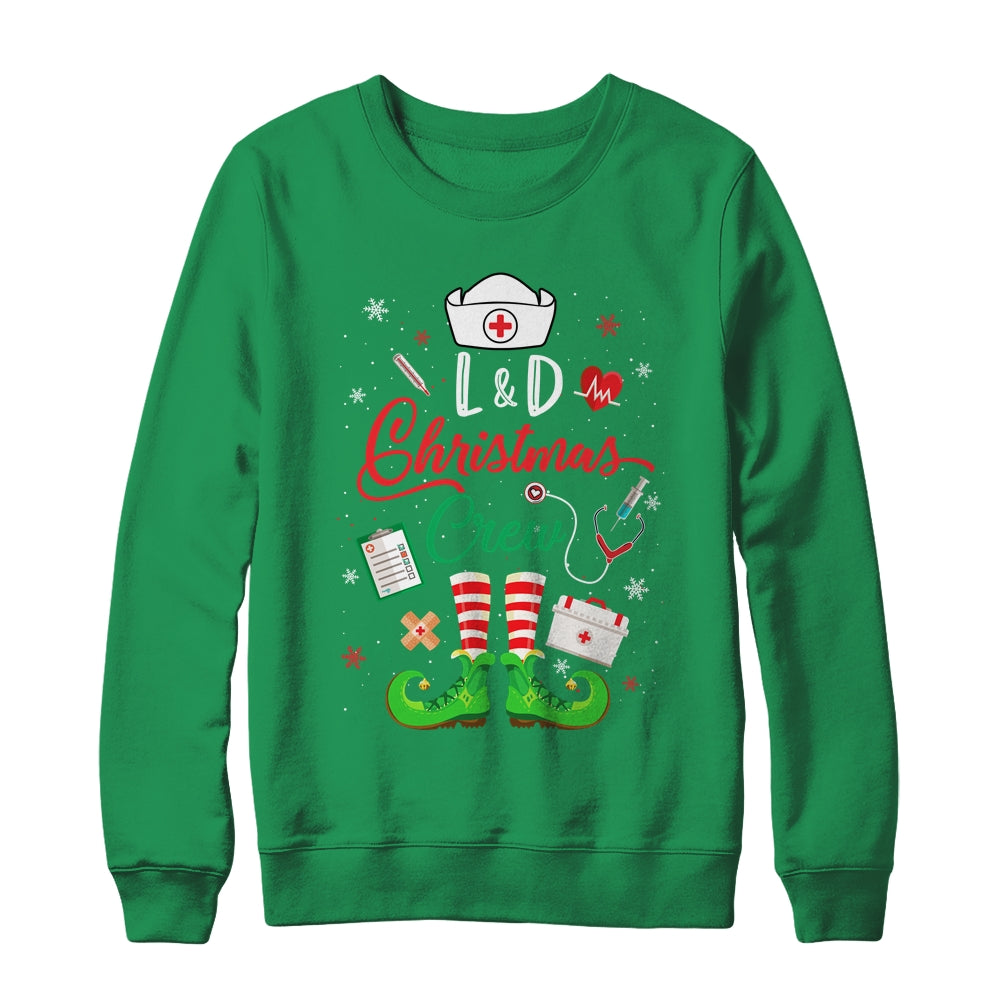 L&D Christmas Crew Labor and Delivery Nurse Shirt & Sweatshirt | siriusteestore