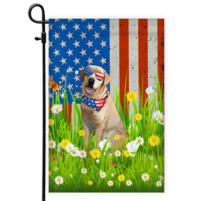 Labrador American USA Flag 4th of July Dog Lover On Independence Day | siriusteestore