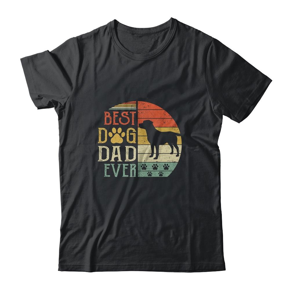 Labrador Best Dog Dad Ever Vintage Father's Day Retro Shirt & Hoodie | Siriustee.com