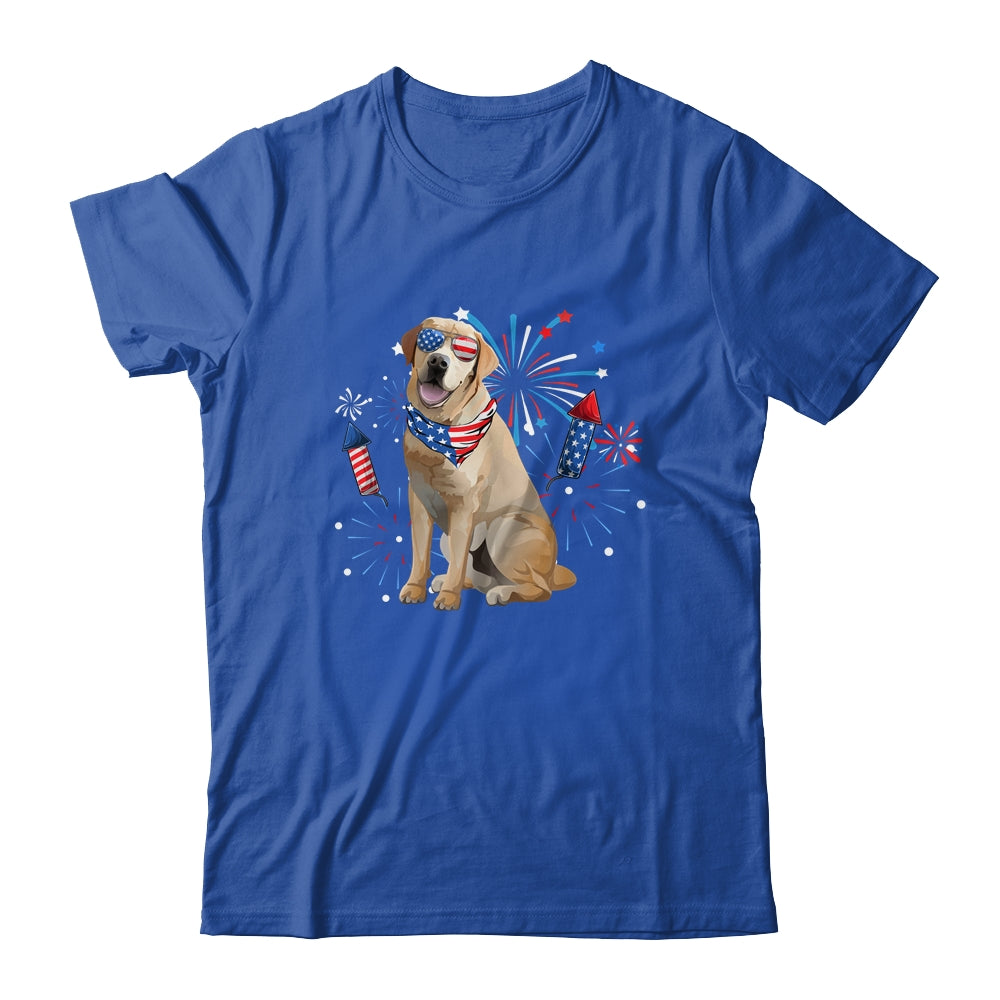 Labrador Dog American USA Flag 4th of July Men women Lover Shirt & Tank Top | siriusteestore