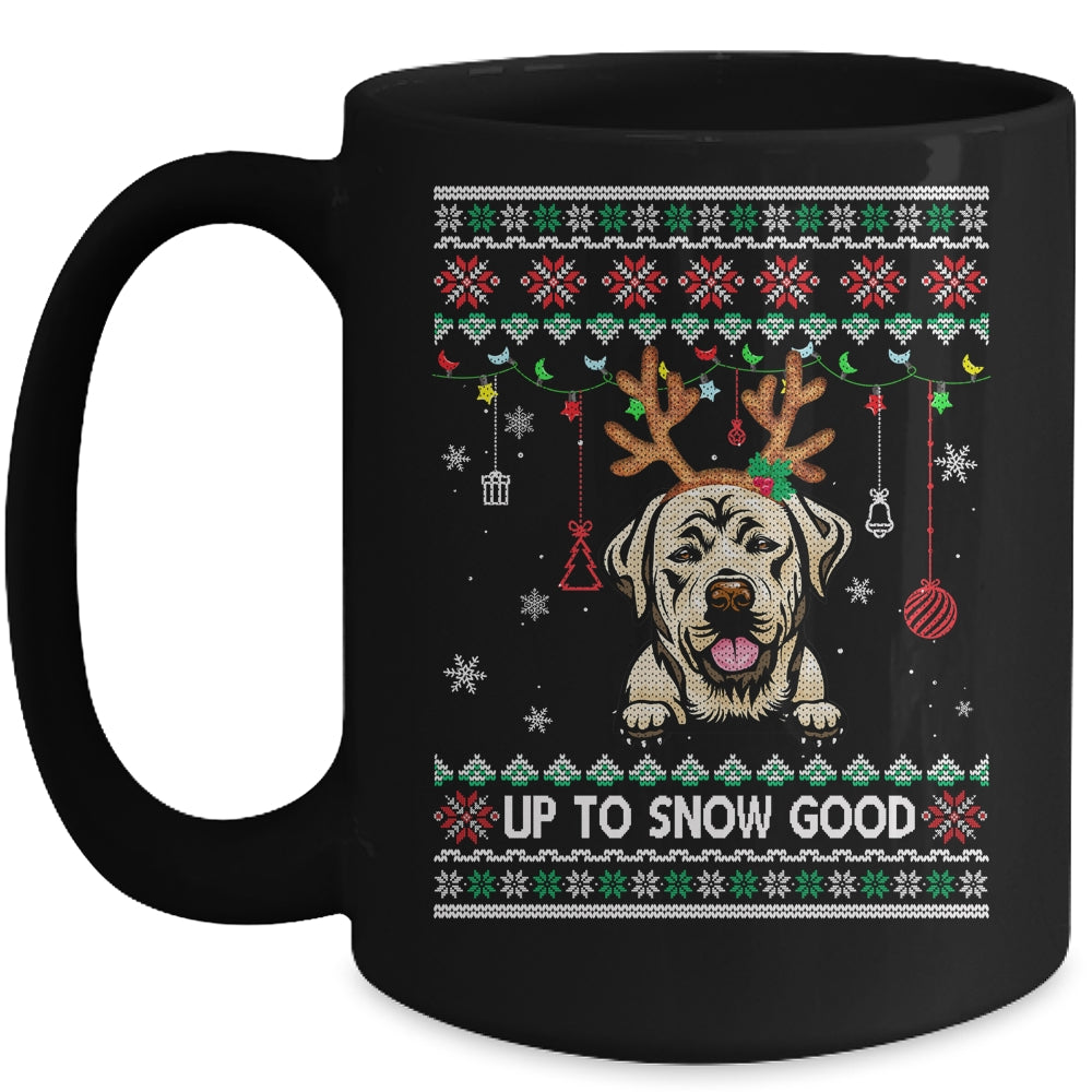 Labrador Dog Reindeer Ugly Christmas Xmas Mug | siriusteestore