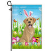 Labrador Happy Easter Day Holiday Flag Funny Dog Dog Wear Bunny Ears Headband Cute for Home Decor | siriusteestore