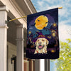 Labrador Witch Halloween Flag Castle Background For Dog Lover Home | siriusteestore