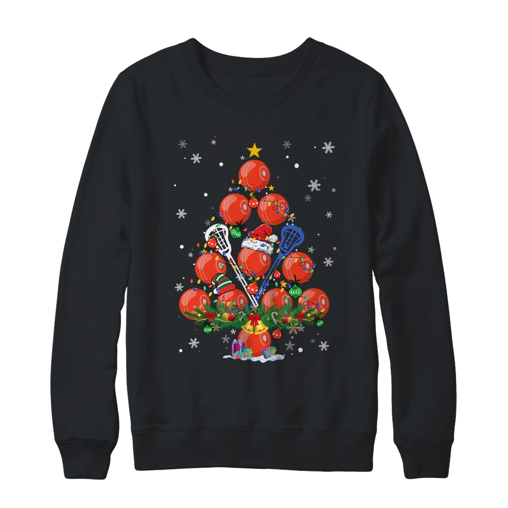 Lacrosse Christmas Tree Santa Pickleball X Mas Lights Shirt & Sweatshirt | siriusteestore
