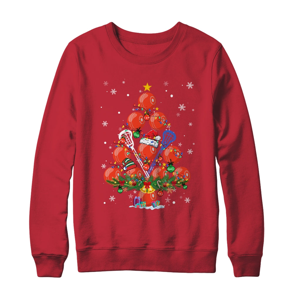 Lacrosse Christmas Tree Santa Pickleball X Mas Lights Shirt & Sweatshirt | siriusteestore
