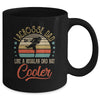 Lacrosse Dad Like A Regular Dad Cooler Vintage Fathers Day Mug | siriusteestore