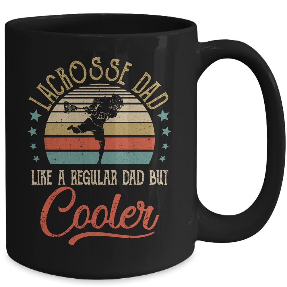 Lacrosse Dad Like A Regular Dad Cooler Vintage Fathers Day Mug | siriusteestore