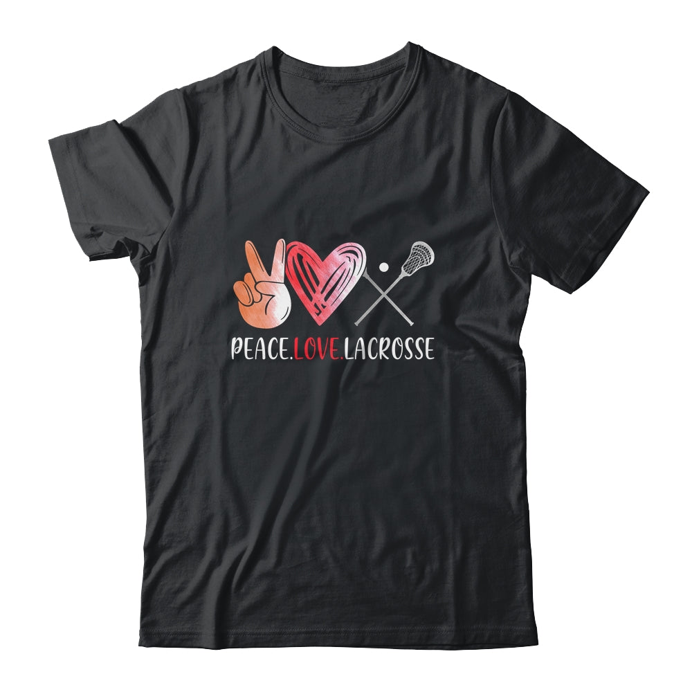 Lacrosse Player Girls Peace Love Lacrosse Women Shirt & Tank Top | siriusteestore