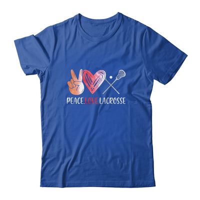 Lacrosse Player Girls Peace Love Lacrosse Women Shirt & Tank Top | siriusteestore