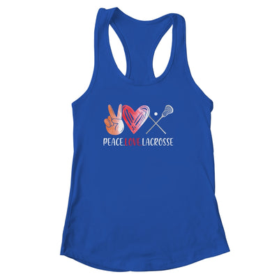 Lacrosse Player Girls Peace Love Lacrosse Women Shirt & Tank Top | siriusteestore