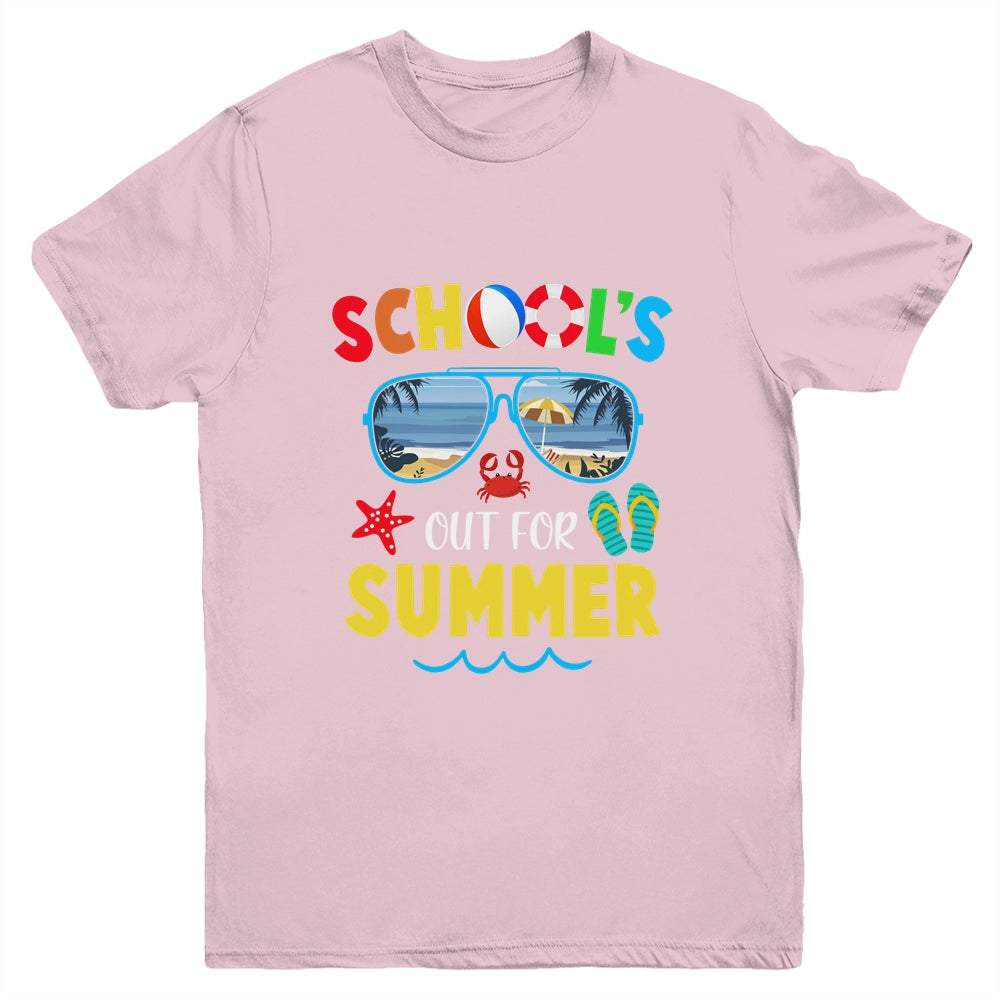 Last Day Of School Schools Out For Summer Vacation Youth Shirt | siriusteestore