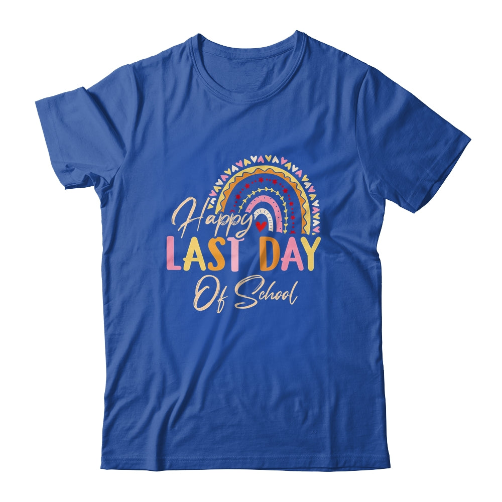 Last Day Of School Teacher Kids Student Graduation Rainbow Shirt & Tank Top | siriusteestore
