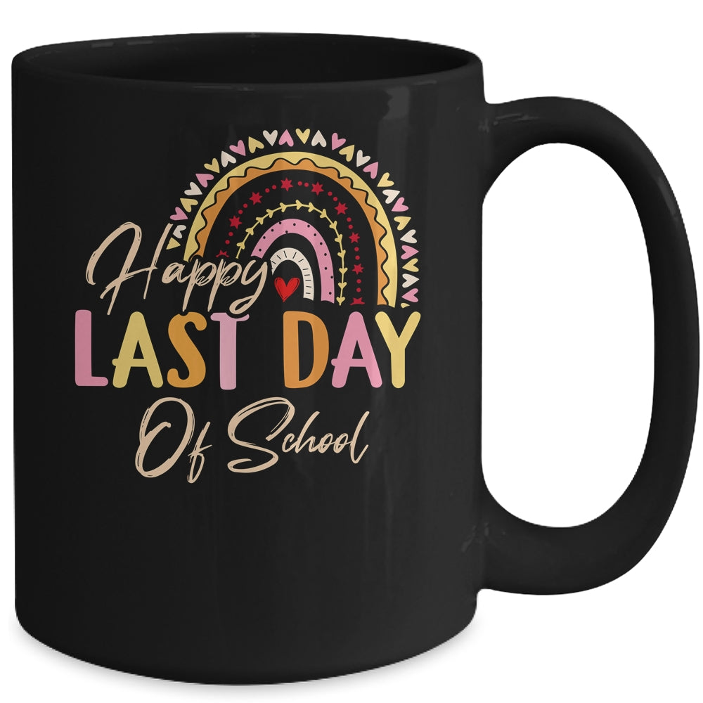 Last Day Of School Teacher Kids Student Graduation Rainbow Mug | siriusteestore
