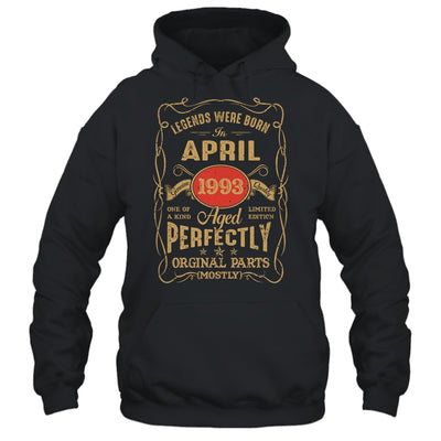 Legends Born In April 1993 30 Years Old 30th Birthday Shirt & Hoodie | siriusteestore