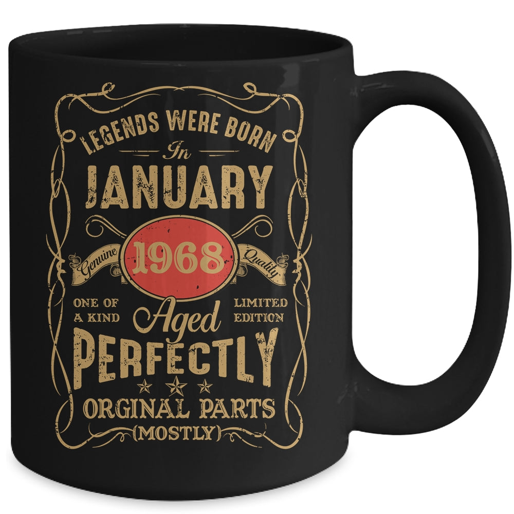 Legends Born In January 1968 55 Years Old 55th Birthday Mug | siriusteestore
