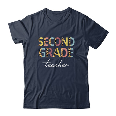 Leopard 2nd Grade Teacher Second Grade Back to School Shirt & Hoodie | siriusteestore