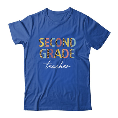 Leopard 2nd Grade Teacher Second Grade Back to School Shirt & Hoodie | siriusteestore