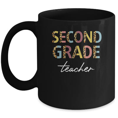 Leopard 2nd Grade Teacher Second Grade Back to School Mug | siriusteestore