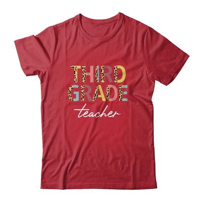 Leopard 3rd Grade Teacher Third Grade Back to School Shirt & Hoodie | siriusteestore