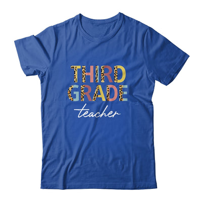 Leopard 3rd Grade Teacher Third Grade Back to School Shirt & Hoodie | siriusteestore