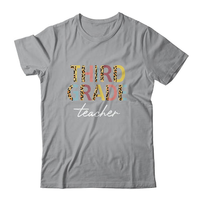 Leopard 3rd Grade Teacher Third Grade Back to School Shirt & Hoodie | siriusteestore