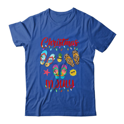 Leopard Flip Flop Christmas In July Xmas Summer Lover Shirt & Tank Top | siriusteestore
