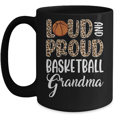 Leopard Loud Proud American Basketball Grandma Family Mug | siriusteestore