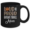 Leopard Loud Proud American Basketball Mom Family Mug | siriusteestore