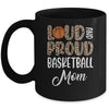 Leopard Loud Proud American Basketball Mom Family Mug | siriusteestore