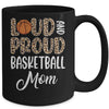 Leopard Loud Proud American Basketball Mom Family Mug | siriusteestore