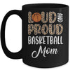 Leopard Loud Proud American Basketball Mom Family Mug | siriusteestore