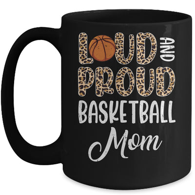 Leopard Loud Proud American Basketball Mom Family Mug | siriusteestore