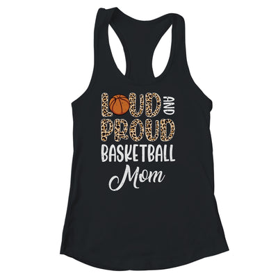 Leopard Loud Proud American Basketball Mom Family Shirt & Tank Top | siriusteestore