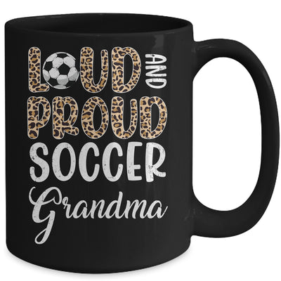 Leopard Loud Proud American Soccer Grandma Family Mug | siriusteestore