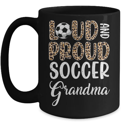 Leopard Loud Proud American Soccer Grandma Family Mug | siriusteestore