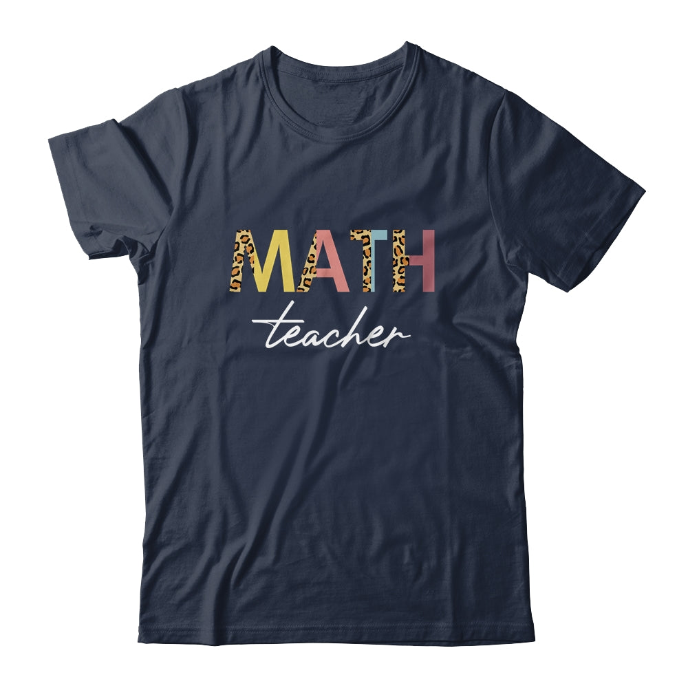 Leopard Math Teacher Cute Back to School Shirt & Hoodie | siriusteestore