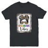Leopard Messy Bun Bleached Girls 5th Grade Back To School Youth Shirt | siriusteestore