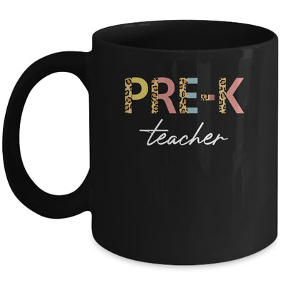 Leopard Preschool Teacher Pre-K Back to School Mug | siriusteestore