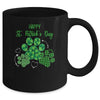 Leopard Print Three Dog Paws Happy Saint Patricks Day Mug | siriusteestore