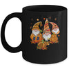 Leopard Pumpkin Print Plaid Gnomes Fall Autumn Thanksgiving Mug | siriusteestore