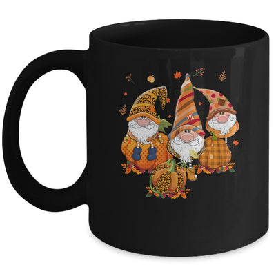 Leopard Pumpkin Print Plaid Gnomes Fall Autumn Thanksgiving Mug | siriusteestore