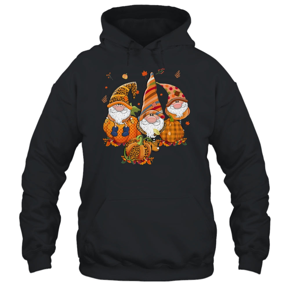 Leopard Pumpkin Print Plaid Gnomes Fall Autumn Thanksgiving Shirt & Hoodie | siriusteestore