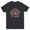 Leopard Rainbow 1st Grade Kids Where The Adventure Begins Youth Shirt | siriusteestore