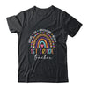 Leopard Rainbow 1st Grade Teacher Where The Adventure Begins Shirt & Hoodie | siriusteestore