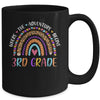 Leopard Rainbow 3rd Grade Kids Where The Adventure Begins Mug | siriusteestore