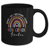 Leopard Rainbow 4th Grade Teacher Where The Adventure Begins Mug | siriusteestore